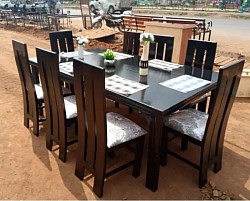 LUXURY 8SEATER BROWN DINNING SET