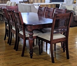LUXURY 8SEATER BROWN DINING SET