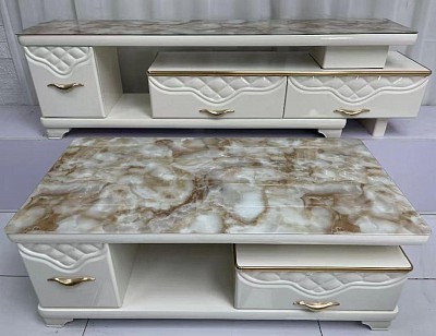 MATCHING COFFEE TABLE AND TV STAND SET(04)